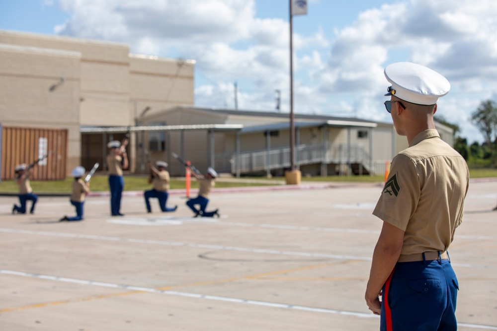 RS Houston attends Ridge Point HS drill meet