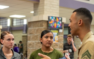 RS Houston attends Ridge Point HS drill meet