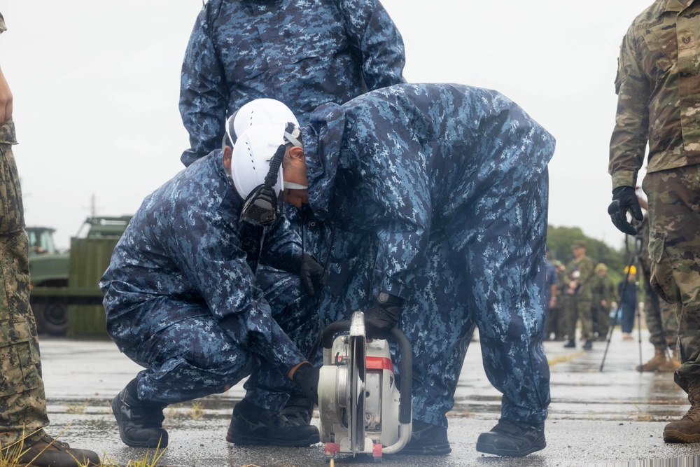 KS 25 | U.S., Japan Forces Conduct Airfield Damage Repair on Kadena Air Base