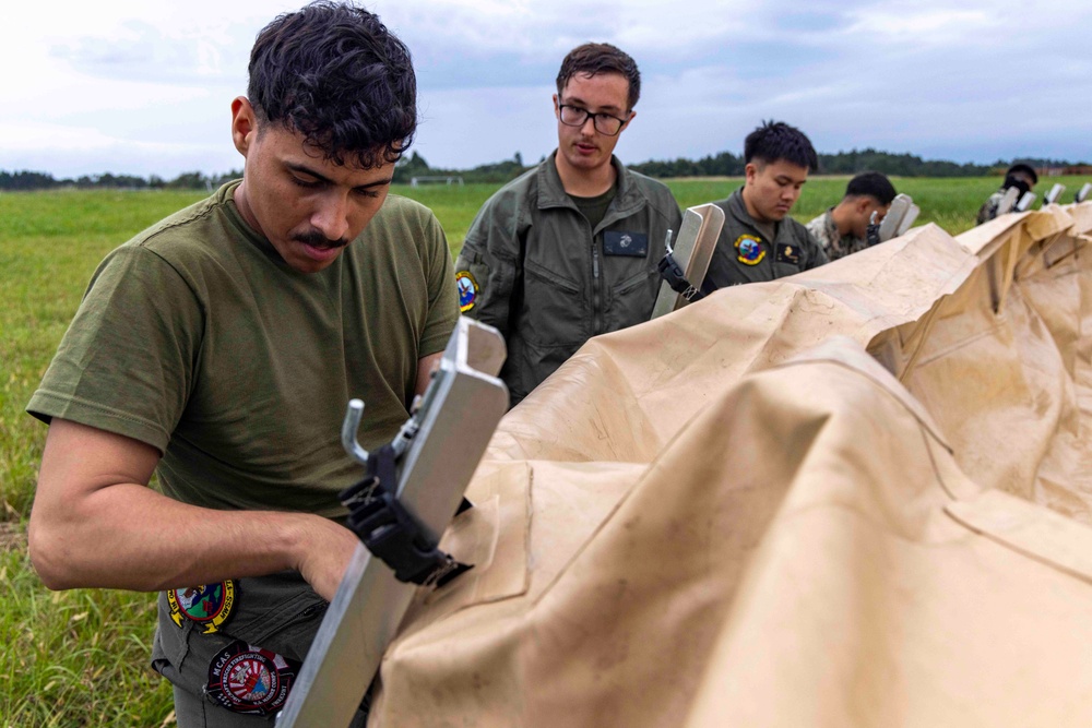 U.S. Marines, JASDF set up fueling operations