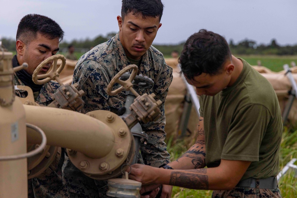 U.S. Marines, JASDF set up fueling operations