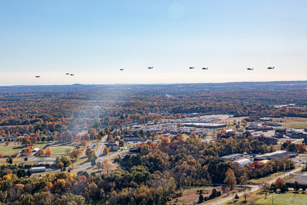 244th ECAB UH-60 Black Hawk Multi-Ship Movement