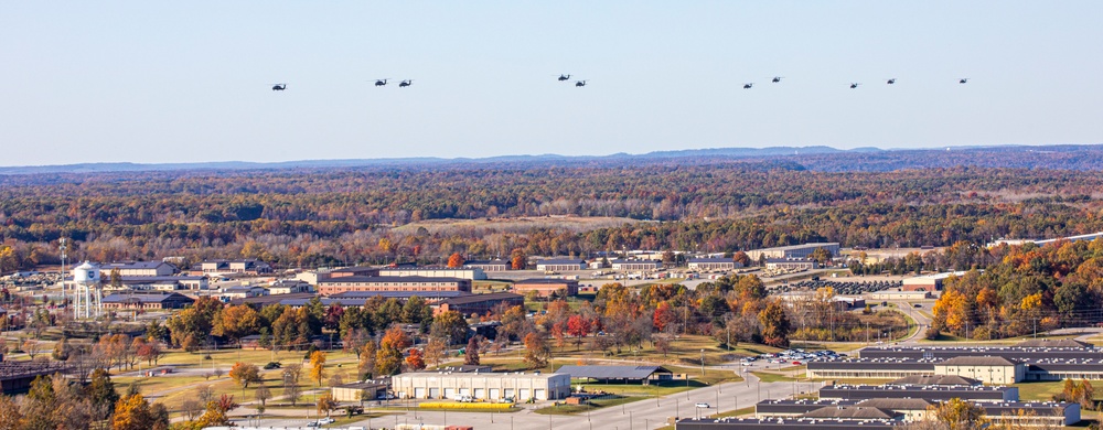 244th ECAB UH-60 Black Hawk Multi-Ship Movement