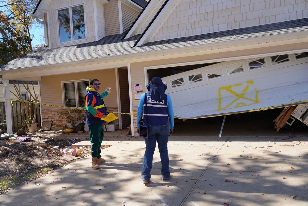 FEMA Disaster Survivor Assistance Teams Go Door-to-Door in Swannanoa