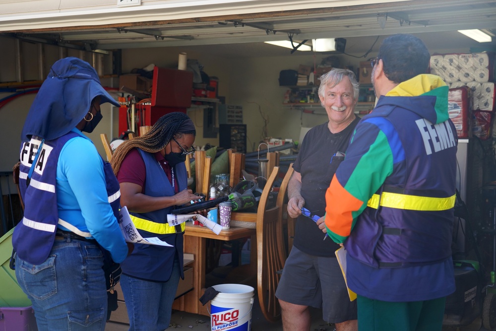 FEMA Disaster Survivor Assistance Teams Go Door-to-Door in Swannanoa