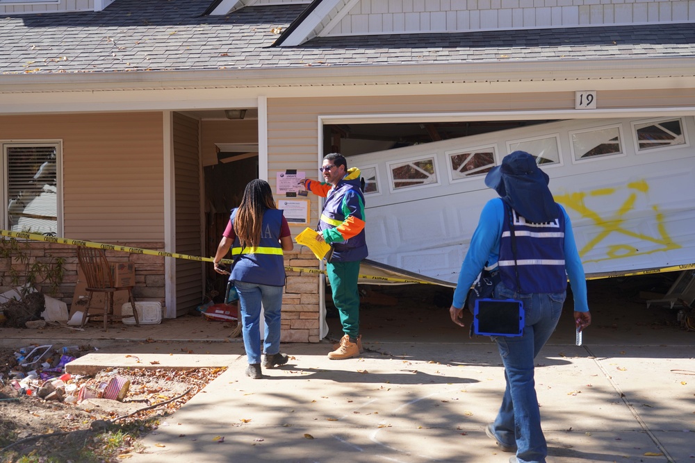 FEMA Disaster Survivor Assistance Teams Go Door-to-Door in Swannanoa