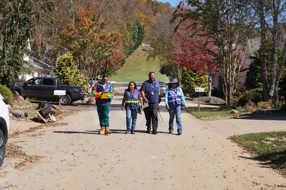 FEMA Disaster Survivor Assistance Teams Go Door-to-Door in Swannanoa