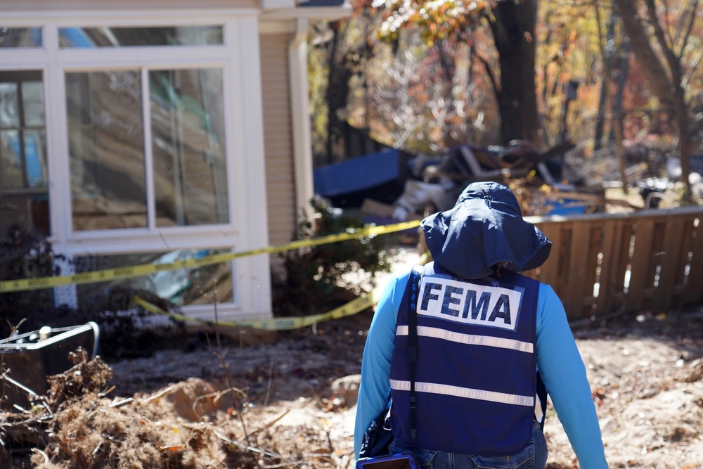 FEMA Disaster Survivor Assistance Teams Go Door-to-Door in Swannanoa