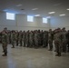 Florida Army National Guard Soldiers gather with loved ones for a farewell ceremony before departing for the Southwest Border.