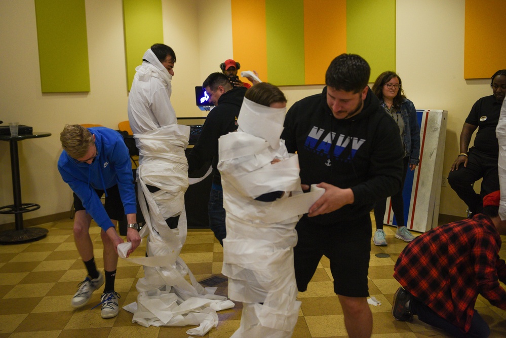 Accession-level Sailors participate in a Halloween Party