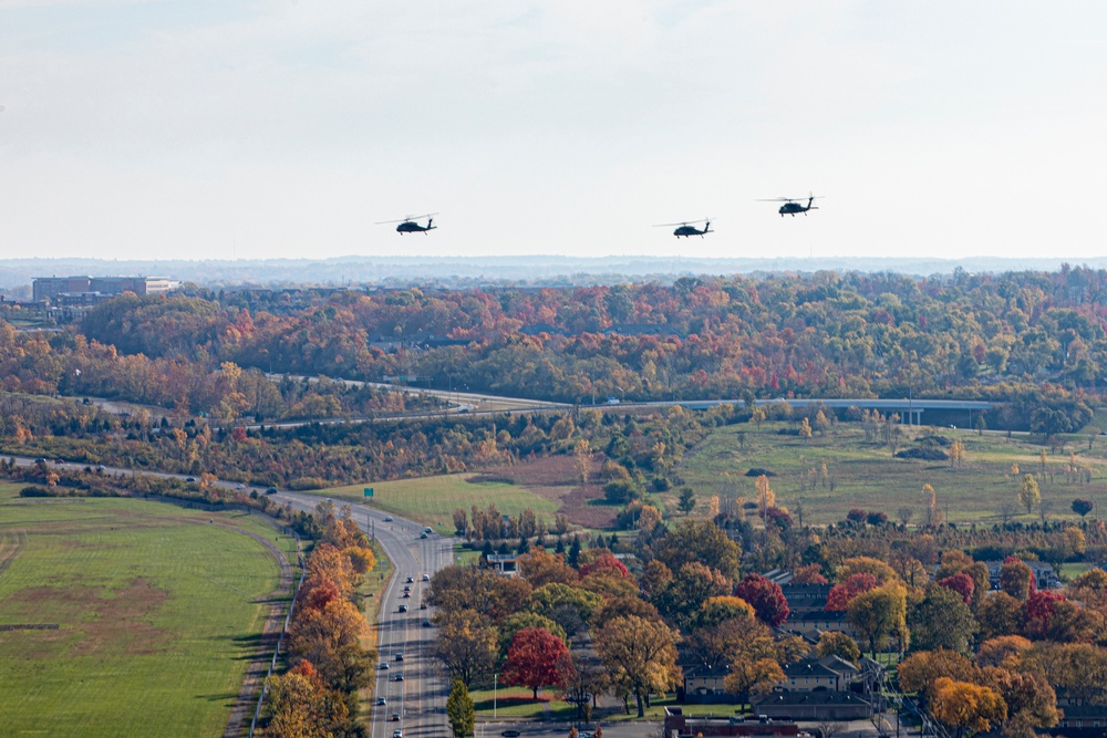 244th ECAB UH-60 Black Hawk Multi-Ship Movement