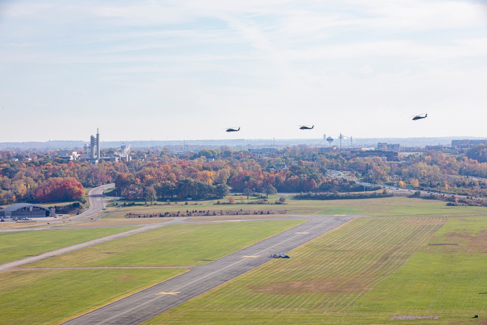 244th ECAB UH-60 Black Hawk Multi-Ship Movement