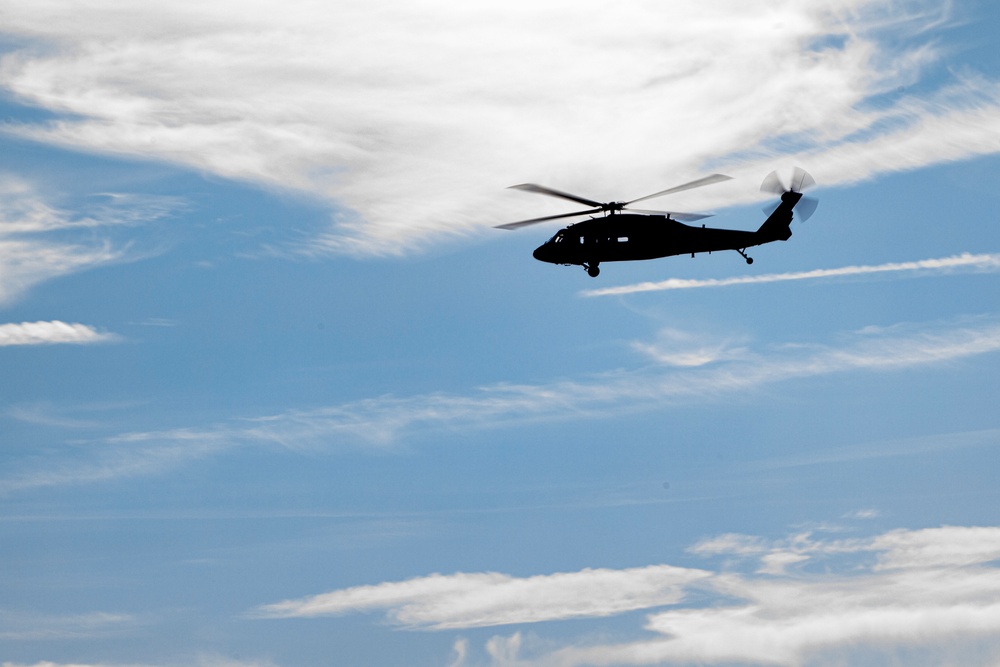 244th ECAB UH-60 Black Hawk Multi-Ship Movement