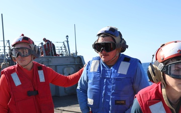 USS Arleigh Burke Aircraft Firefighting Drill