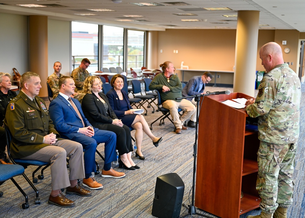 Senator Klobuchar awarded the Montgomery Medal