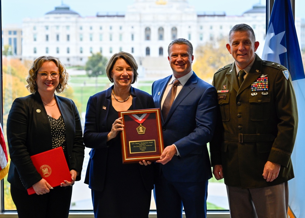 Senator Klobuchar awarded the Montgomery Medal