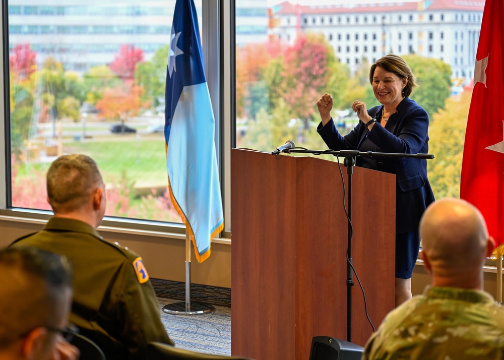 Senator Klobuchar awarded the Montgomery Medal