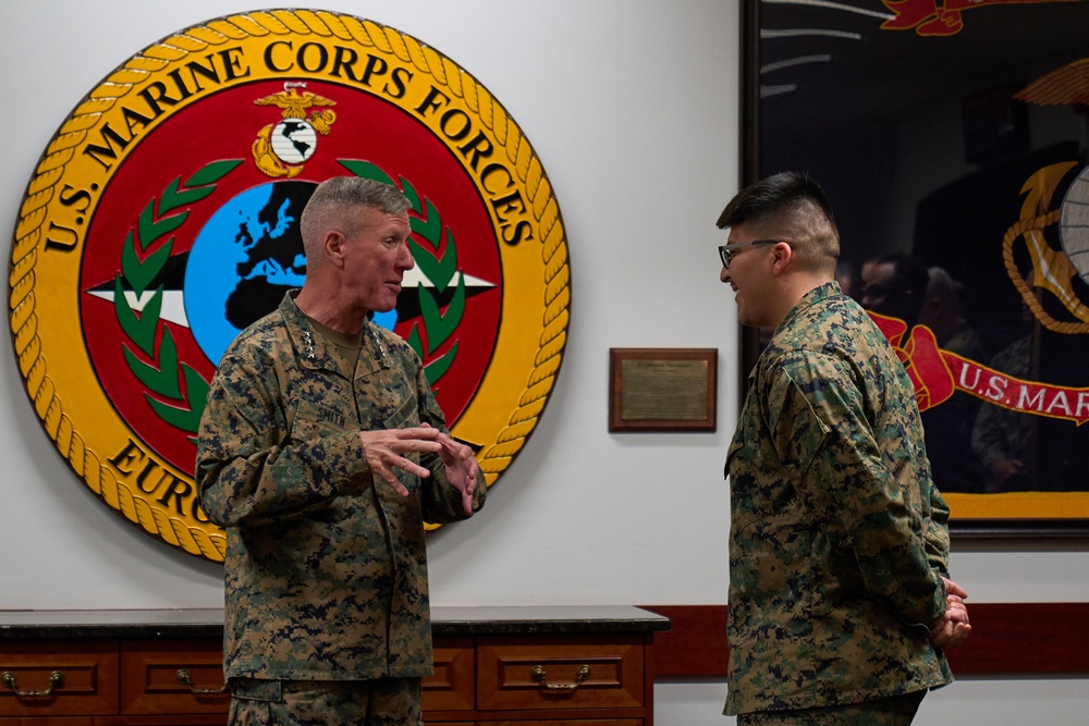 Marine Corps Commandant Visits Marines in Europe