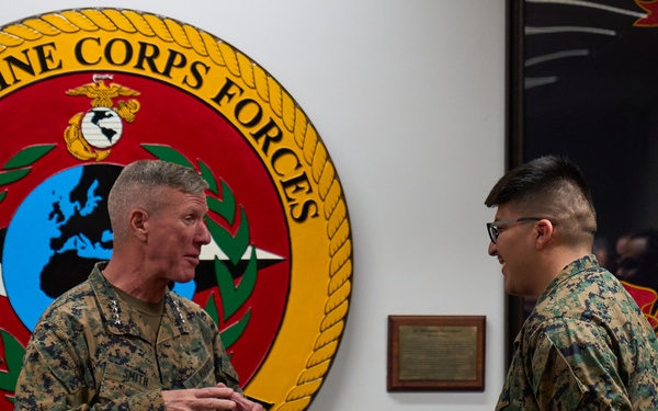 Marine Corps Commandant Visits Marines in Europe