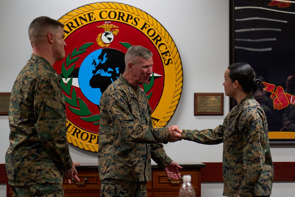 Marine Corps Commandant Visits Marines in Europe