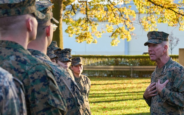 Marine Corps Commandant Visits Marines in Europe