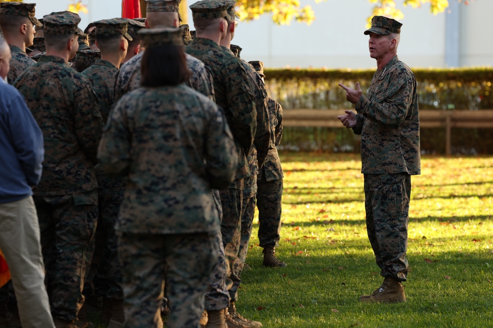 Marine Corps Commandant Visits Marines in Europe