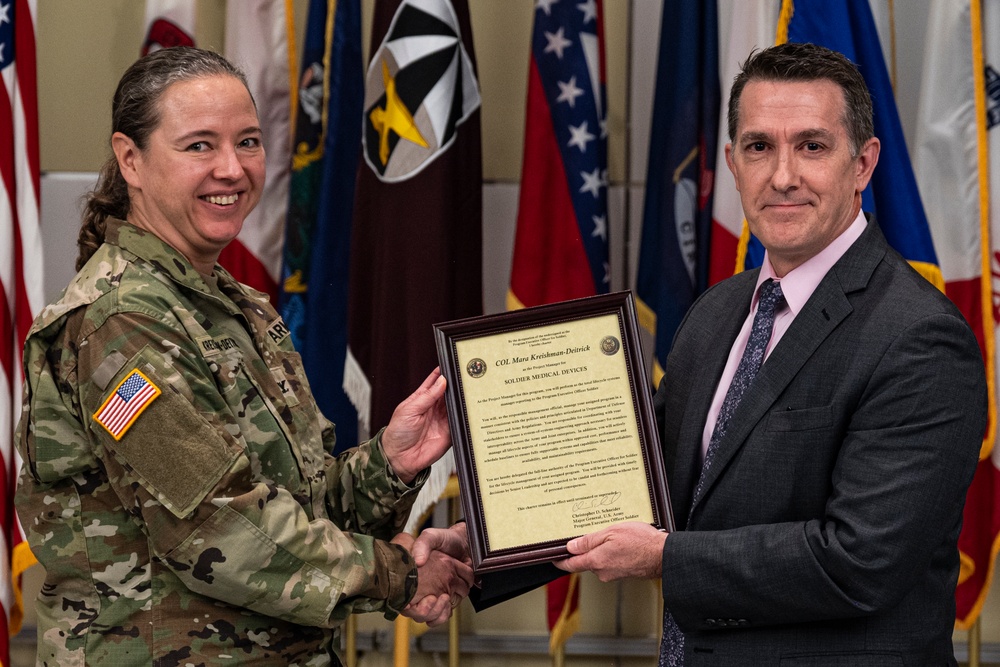 Change of Command, establishment of new Program Executive Office mark progress for military medical developers