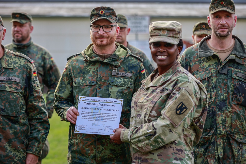 21st TSC Hosts Bundeswehr for German-American Partnership Event