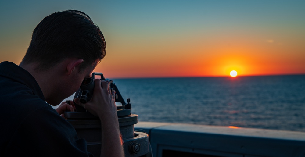 USS New York Sunset Amphibious Operations