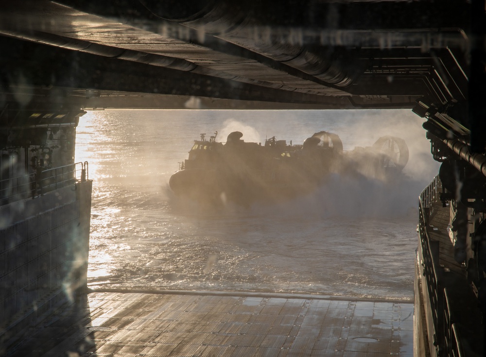 USS New York Sunset Amphibious Operations