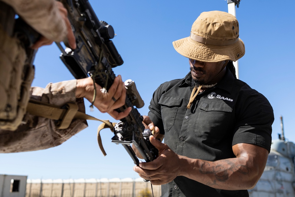 V17 Marines conduct rehearsal of concept during a mechanized raid course