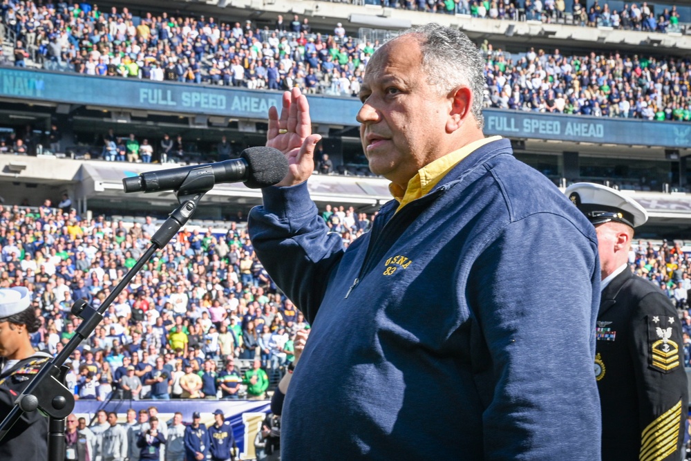 SECNAV Attends USNA - Notre Dame 2024 Football Game