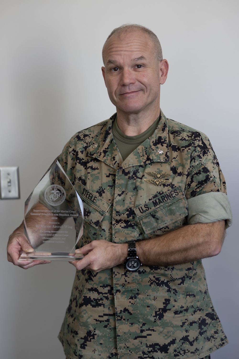 2nd Marine Aircraft Wing recognized for superior inspection performance with General Friedrich von Steuben Superior Unit Performance Award