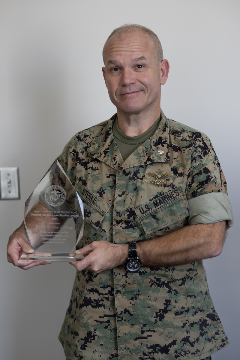 2nd Marine Aircraft Wing recognized for superior inspection performance with the General Friedrich von Steuben Superior Unit Performance Award