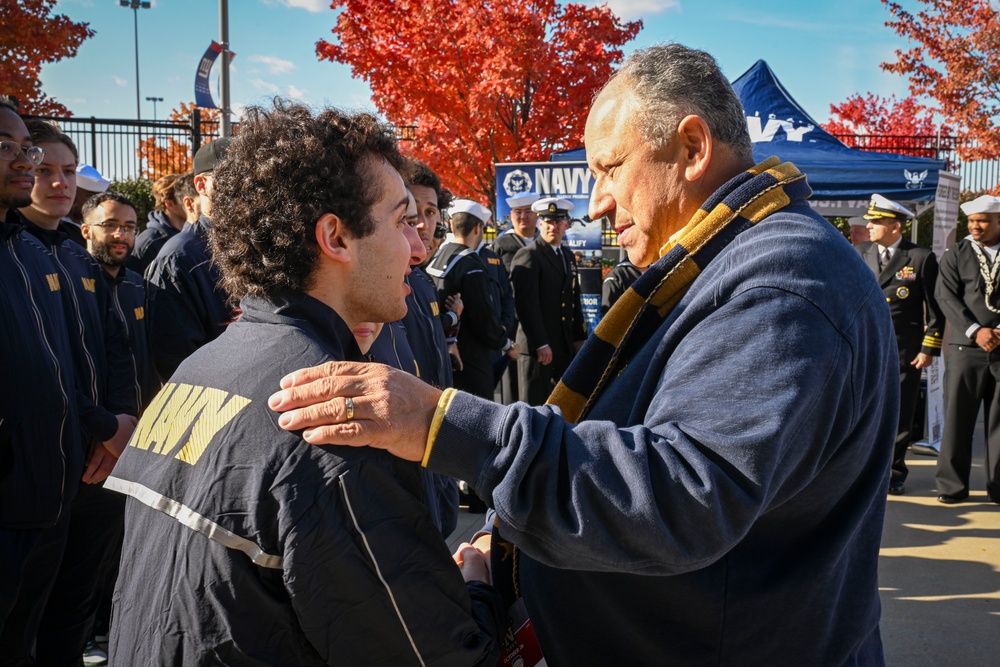 SECNAV Attends USNA - Notre Dame 2024 Football Game