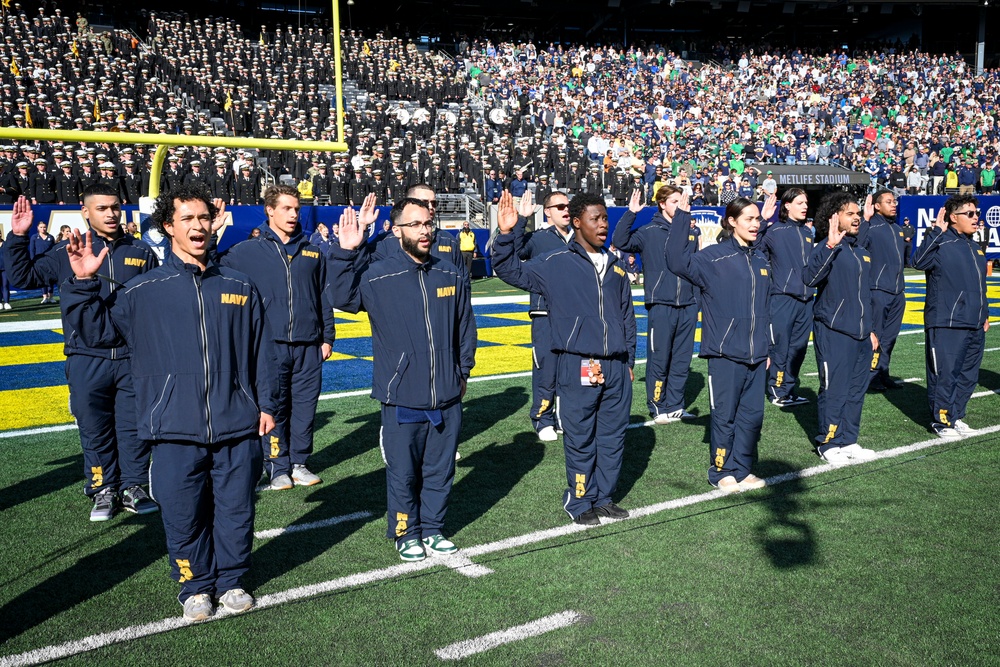 SECNAV Attends USNA - Notre Dame 2024 Football Game