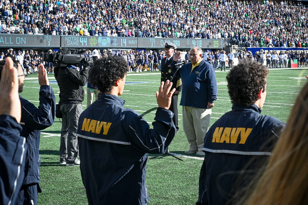 SECNAV Attends USNA - Notre Dame 2024 Football Game