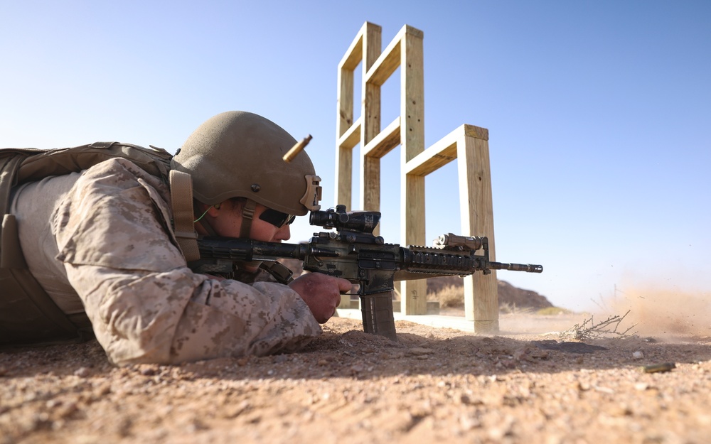 U.S. Marines train for all-female marksmanship SMEE in Jordan