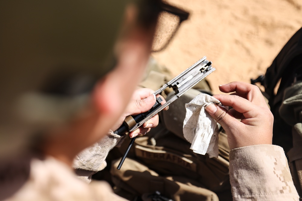 U.S. Marines train for all-female marksmanship SMEE in Jordan