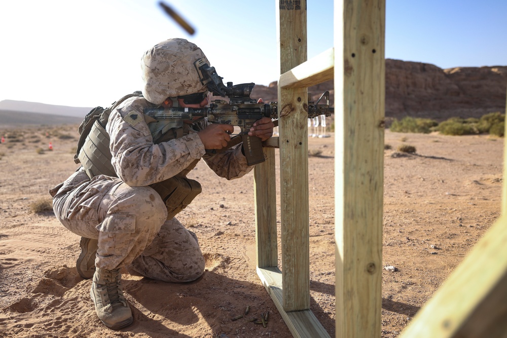 U.S. Marines train for all-female marksmanship SMEE in Jordan