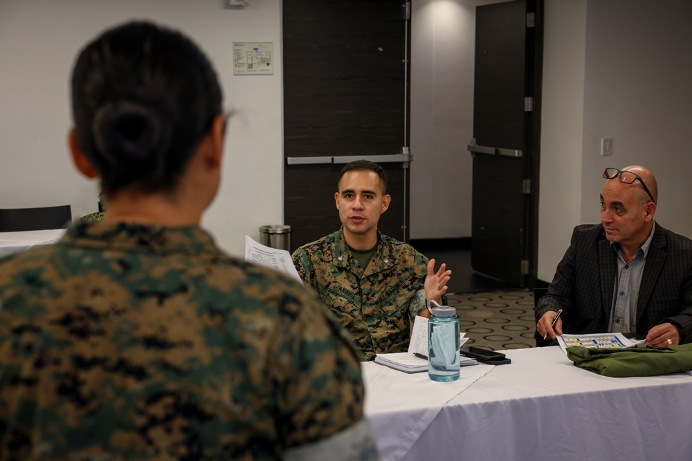 U.S. Marine Corps Forces, South, and Infantería de Marina de Colombia collaborate during a staff planner working group