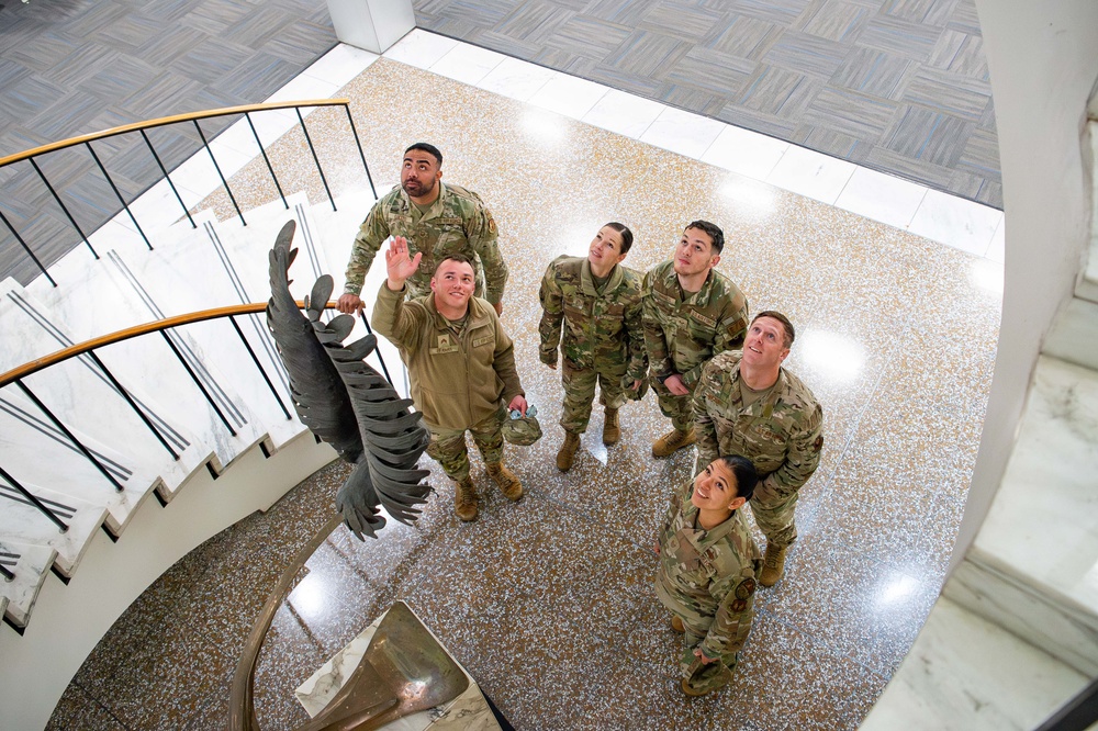 2024 Outstanding Airmen of the Year visit the Academy