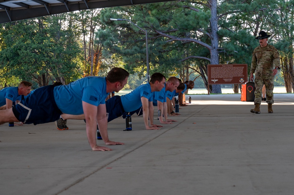 Warrant Officer Training School class 25-01 participates in physical training challenge