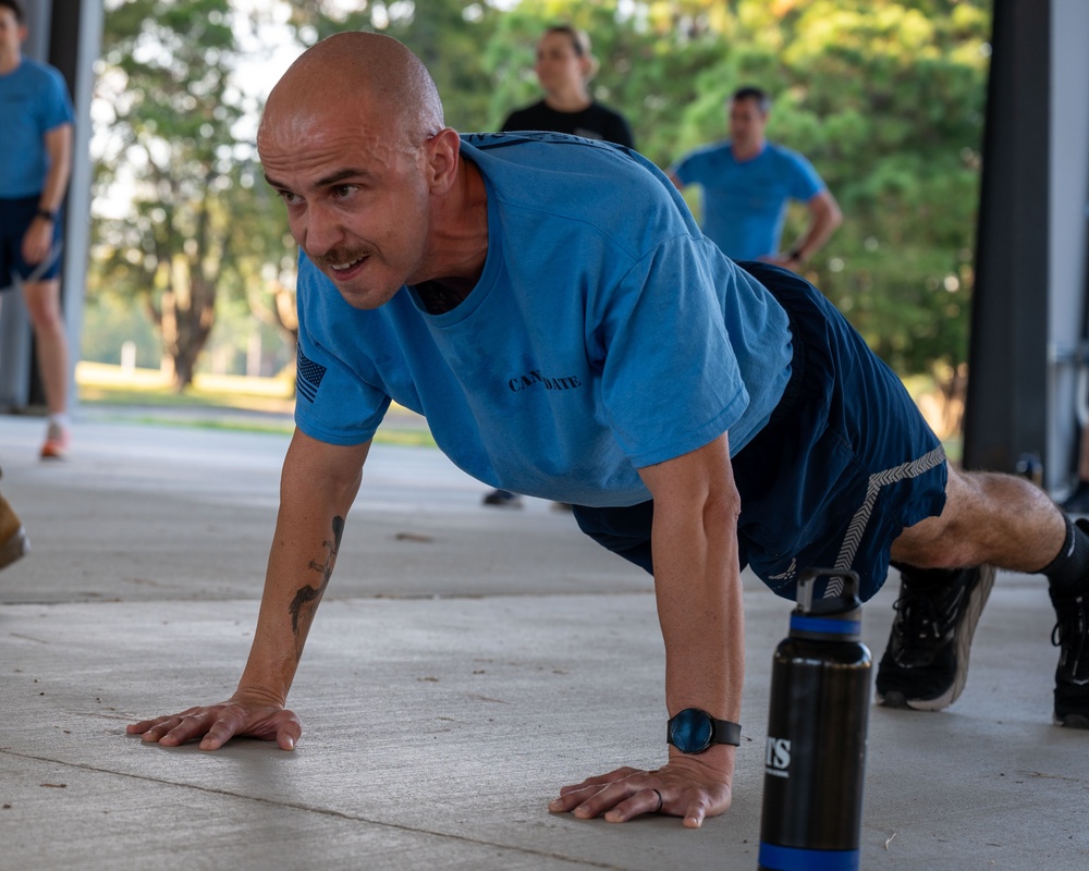 Warrant Officer Training School class 25-01 participates in physical training challenge