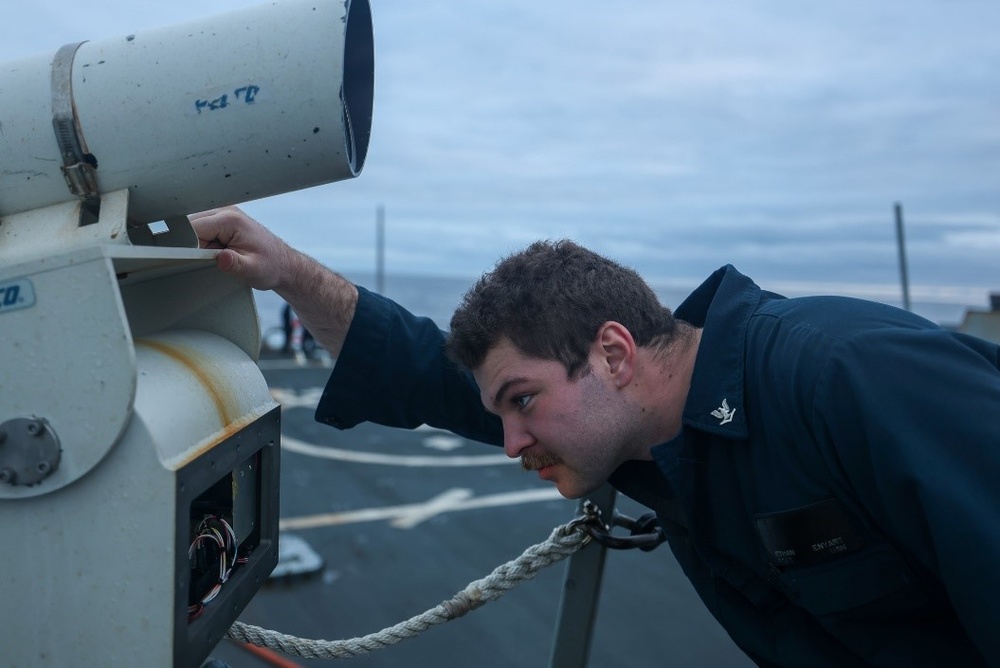 USS Stout Transits the Barents Sea