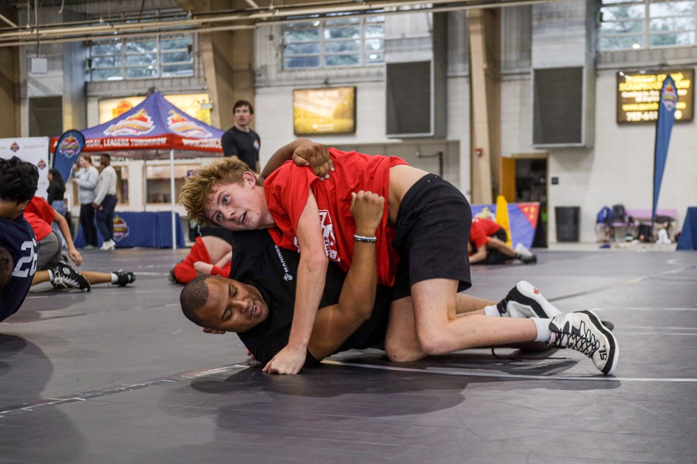 Recruiting Station Frederick Sports Leadership Academy Wrestling Clinic