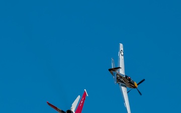 U.S. Air Force Air Combat Command F-16 Viper Demonstration Team perform at Wings Over Houston airshow