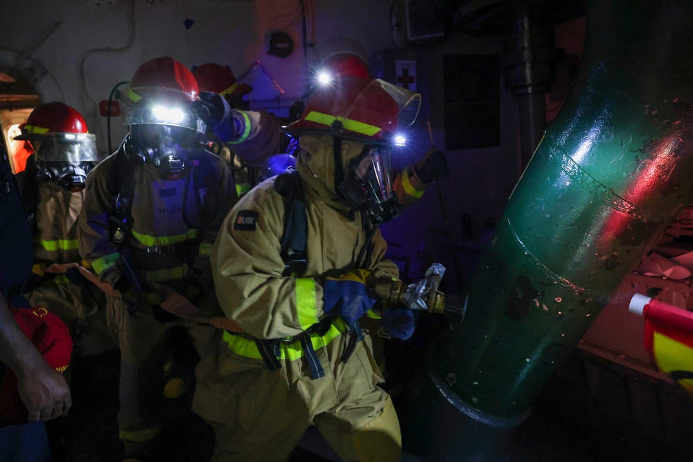 USS Arleigh Burke General Quarters Drill