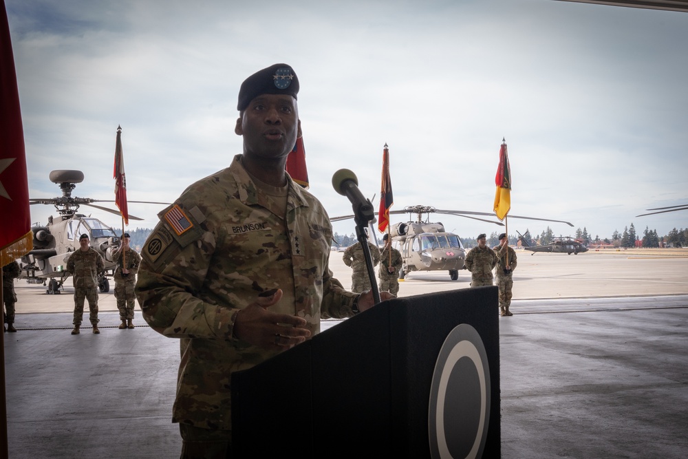 America's First Corps Change of Command 2024