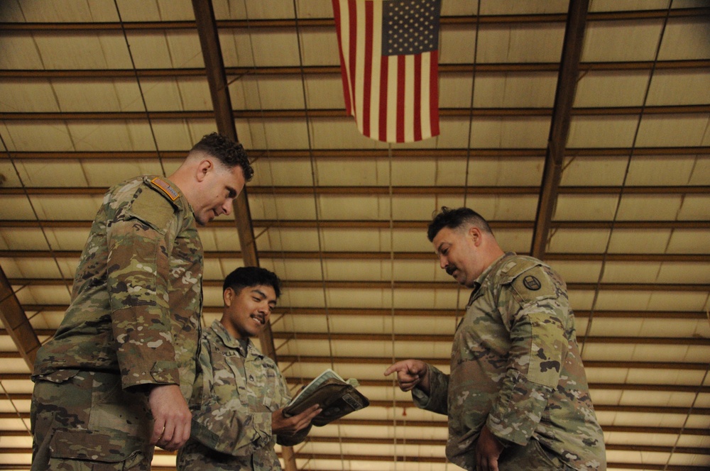 Soldiers Assist in Warehouse Operations